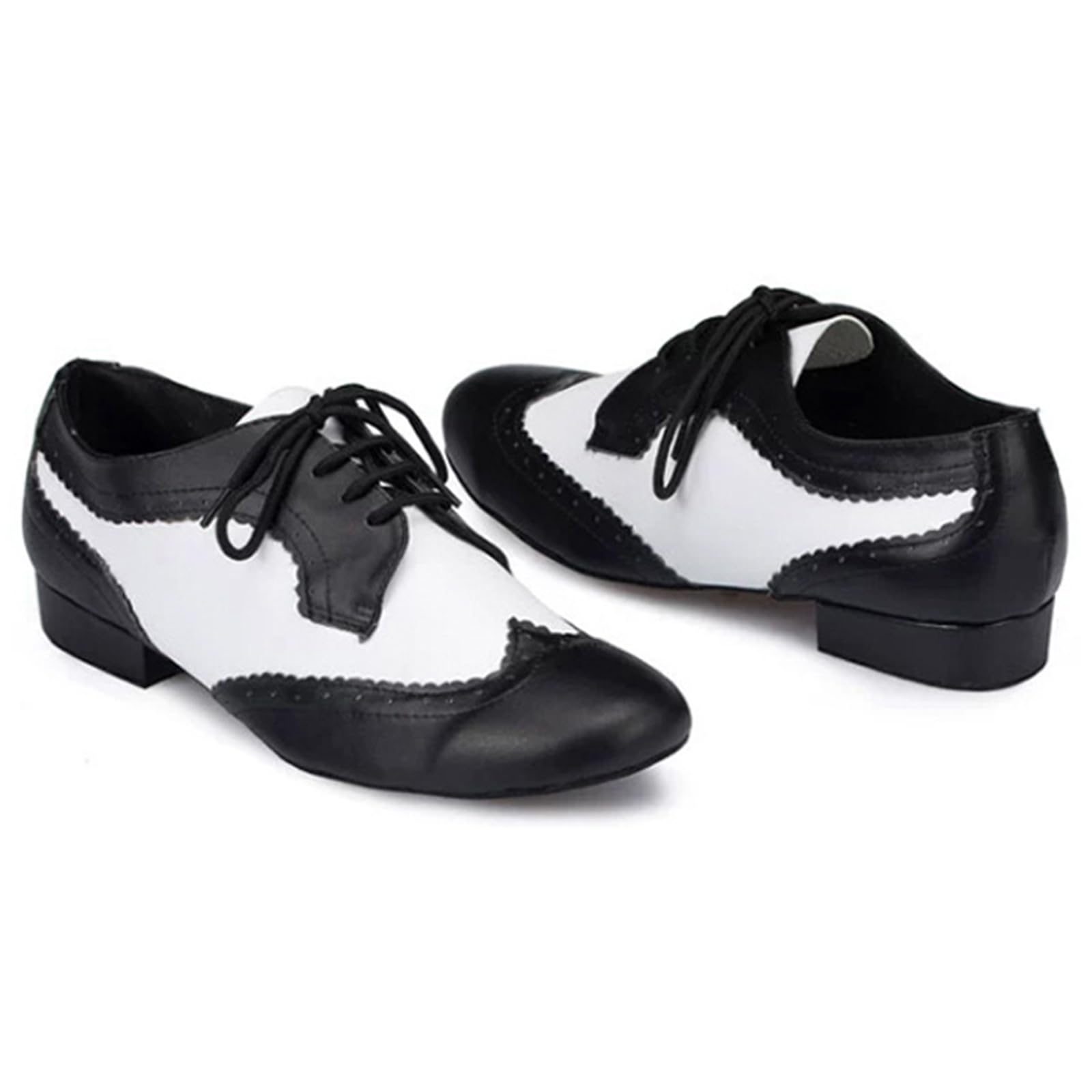 Zapatos de Danza Moderna para Hombre Zapatos de Baile Tacón 2.5cm Bajo para Escenario De Tango En Interiores