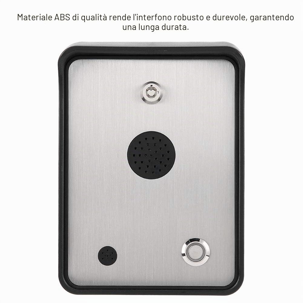 Tosuny Controller di Accesso Apri, citofono Audio gsm con Doppio Allarme, Controller di Accesso Antipioggia per Porta e cancello di Una casa.