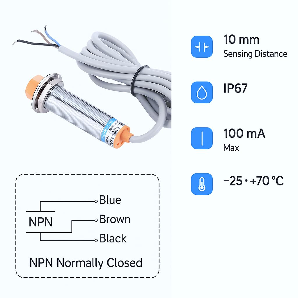CAPTEUR DE DISTANCE, interrupteur de proximité inductif LJ12A3-4-Z/BX