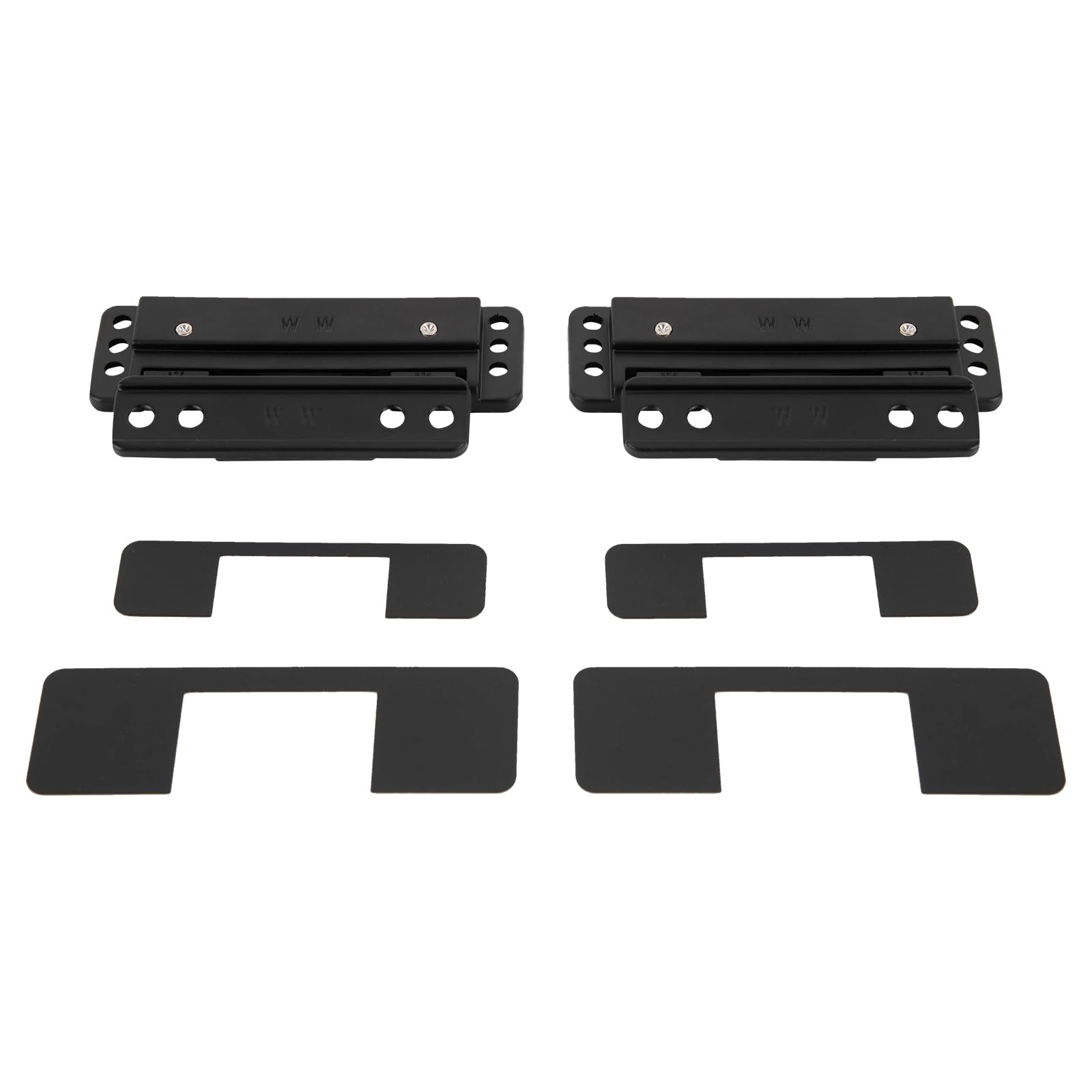 Ultracienkie ukryte zawiasy drzwiowe 12 × 3,7 × 2,2 cm, regulowany zawias tylny 110°, regulowany zawias do drzwi wahadłowych, nośność 60 kg, niewidoczny zawias do tajnych drzwi (czarny)