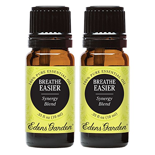 Edens Garden Breathe Easier Essential Oil Synergy Blend, 100% Pure Therapeutic Grade (Undiluted Natural/Homeopathic Aromatherapy Scented Essential Oil Blends) 10 ml Value Pack