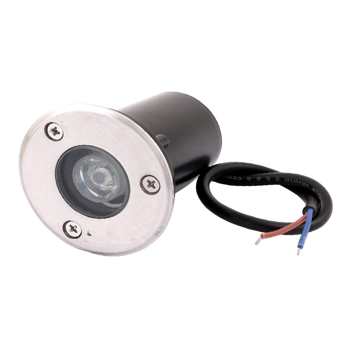 – New Lon0167 AC85-265 ν 1W Round LED Buried Light Outdoor Garden Landscape Underground Lamp Red(AC85-265 ν 1W Runde LED vergrabenes im Freien Gartenuntergrundlampe rot