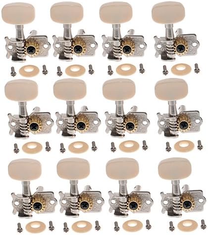 2sets 12R Classical Guitar String Tuning Pegs Tuner Machine Heads Chrome