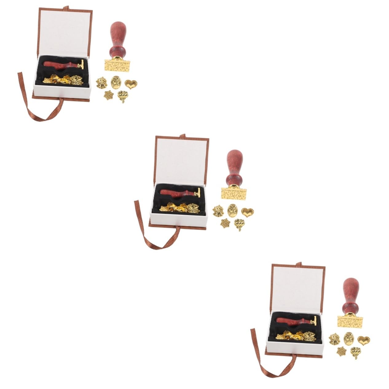 OSALADI 3 Set Di Timbri Accessori Timbri In Ceralacca Kit Di Timbri Con Sigillo Di Cera Timbro Con Timbro Con Sigillo Di Cera Sigilli Per Buste Timbro Con