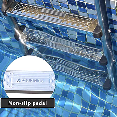 Barandilla para piscina en acero inoxidable 3 peldaños miniatura 3