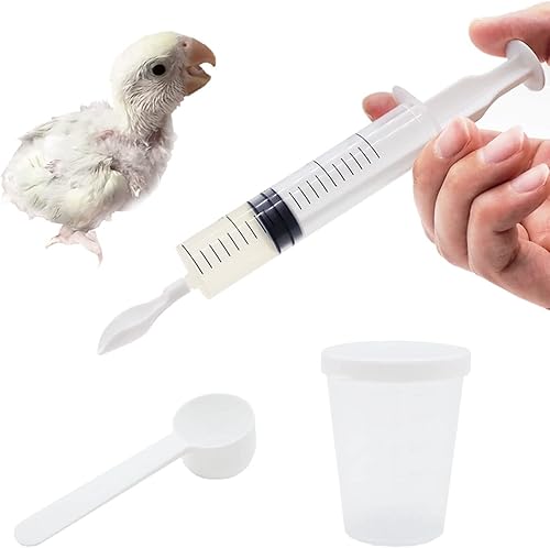 Baby Bird Parrot - Juego de jeringas de alimentación manual para mascotas pequeñas (3 piezas) disponible en Yaxa Peru