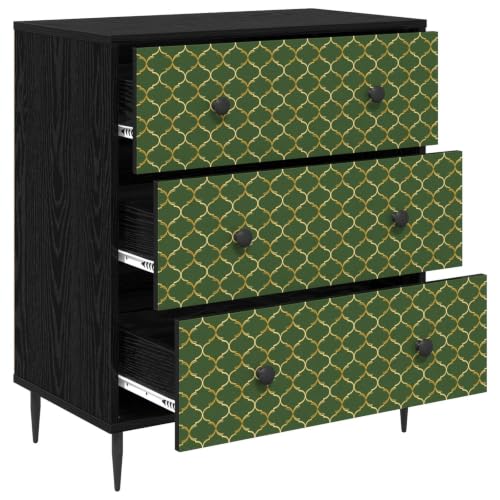 Cómoda rectangular moderna GELEEN cajonera de madera para salón y dormitorio elegante 8