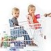 Buggy Bench Shopping Cart Seat Carrier (Navy Blue) The Original for Baby, Toddler, Twins, and Triplets (Up to 40 Pounds)