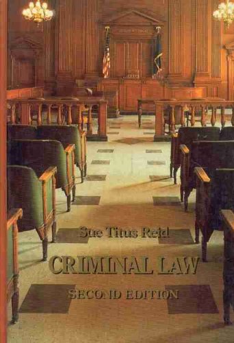 Criminal Law 1846289750 Book Cover