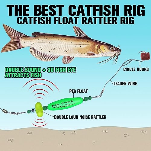 Catfish Float Rattler Rig Green