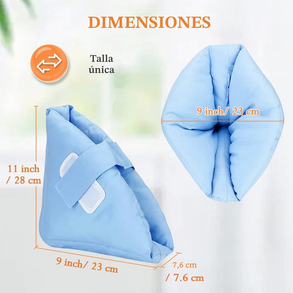 NEPPT Taloneras Antiescaras Par de Almohadillas, Taloneras Para Escaras, Protector Talones, Protector de Pie,Talón o Codo, Alivio de Presión del Dolor de llagas y úlceras