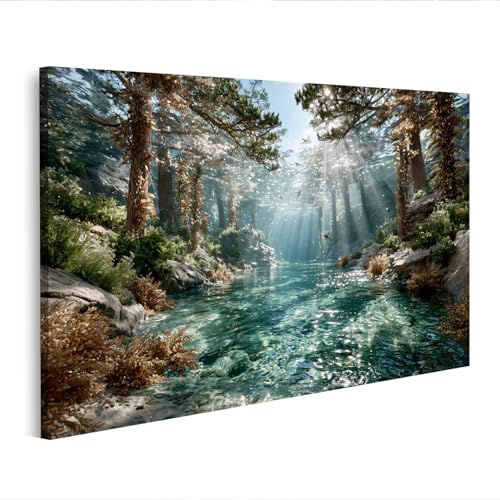 Tableau sur toile Mystique Forêt de Kelpwald islandburner Édition G1 pour salon