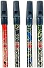 PURE GEWA Generation Boho Model Designer English Tin Penny Whistle in D Gift Pack Green, Blue, Black Red 700521