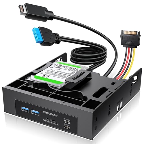 GRAUGEAR Hub USB pannello frontale da 5,25