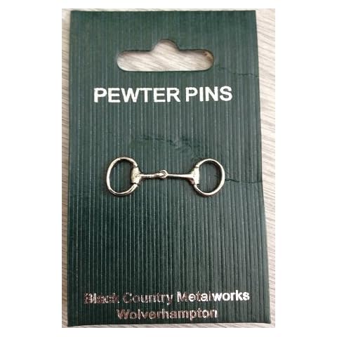 Tie Pin / Clothing Pin, Horse Bit / Equestrian Design, Pewter Cover