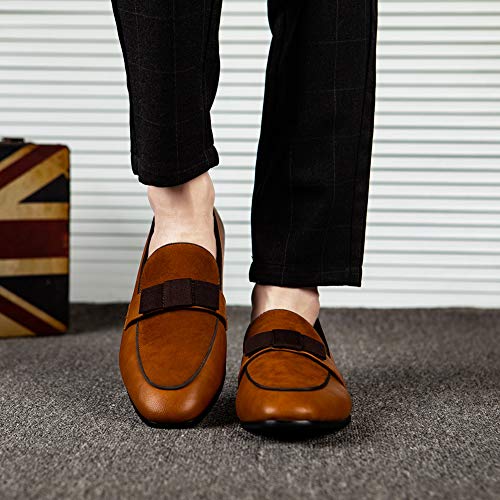 Image of JITAI Men's Lindford Moc Toe Bit Slip-on Penny Loafer Party Shoes