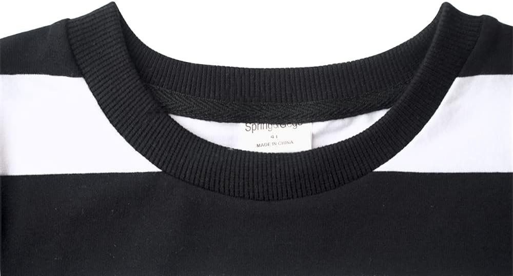 Spring&Gege Boys' Short Sleeve Striped Crew Neck T-Shirt - Image 4