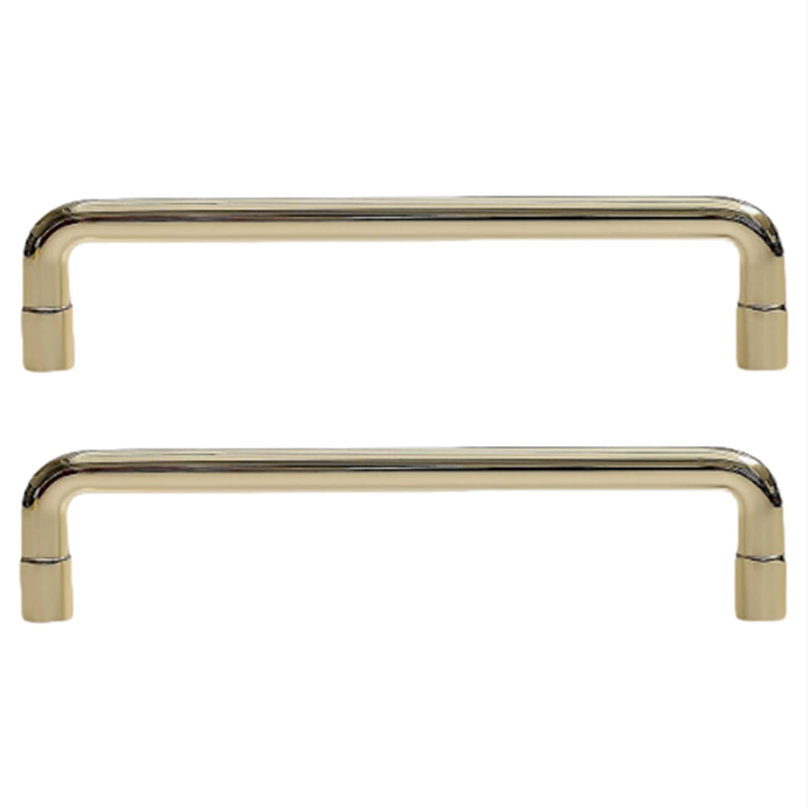 Zcru004 Gold Furniture Handle Zinc Alloy Drawerhandles Cupboard Handles Kitchen Cabinet Handle Finger Edge Pull 2 Pieces (,Hole Distance 128Mm)