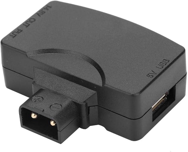 D-tap to 5V USB, D-Tap to 5V USB Adapter Connector Micro-usb Right-angle To D-tap for V-Mount Camcorder Camera Battery for BMCC