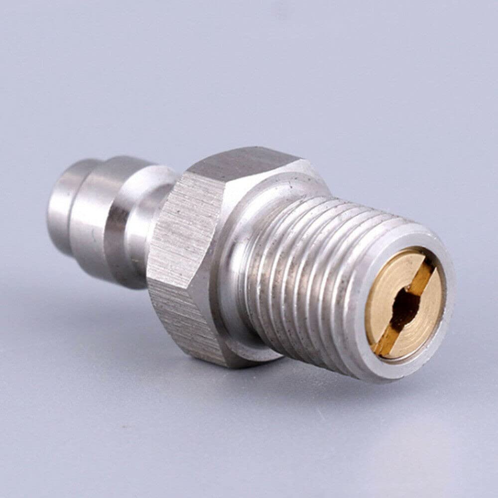 FUBESK 8 mm Filettatura Maschio Connessione Rapida Valvola PCP Riempimento Nipple Plug M10/1 Filettatura Maschio Connettori a Sgancio Rapido per Linea Aria