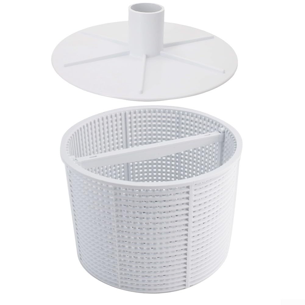 para vacío y Cesta Skimmer para Piscina para vacío y Cesta(white) | Compatible para hayward para pentair, para ajuste perfecto SPX1082CA, placa para vacío incluida, mantenimiento fácil