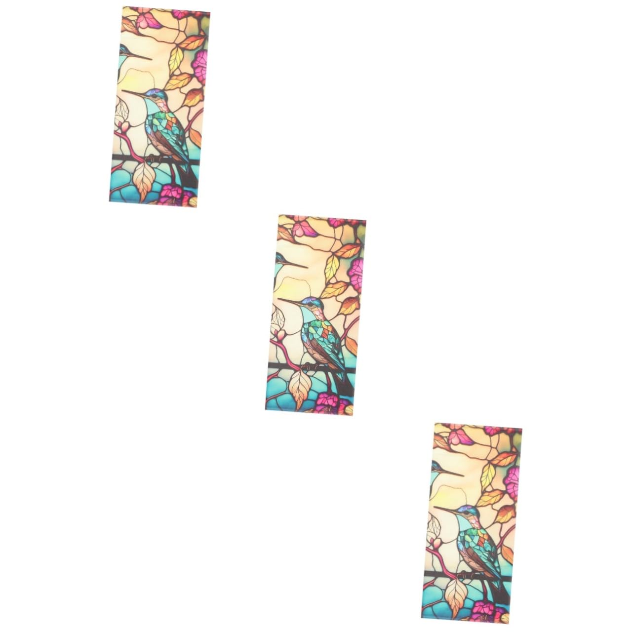 Autocollant de fenêtre amovible motifs floraux rétro film décoratif cuisine vitre