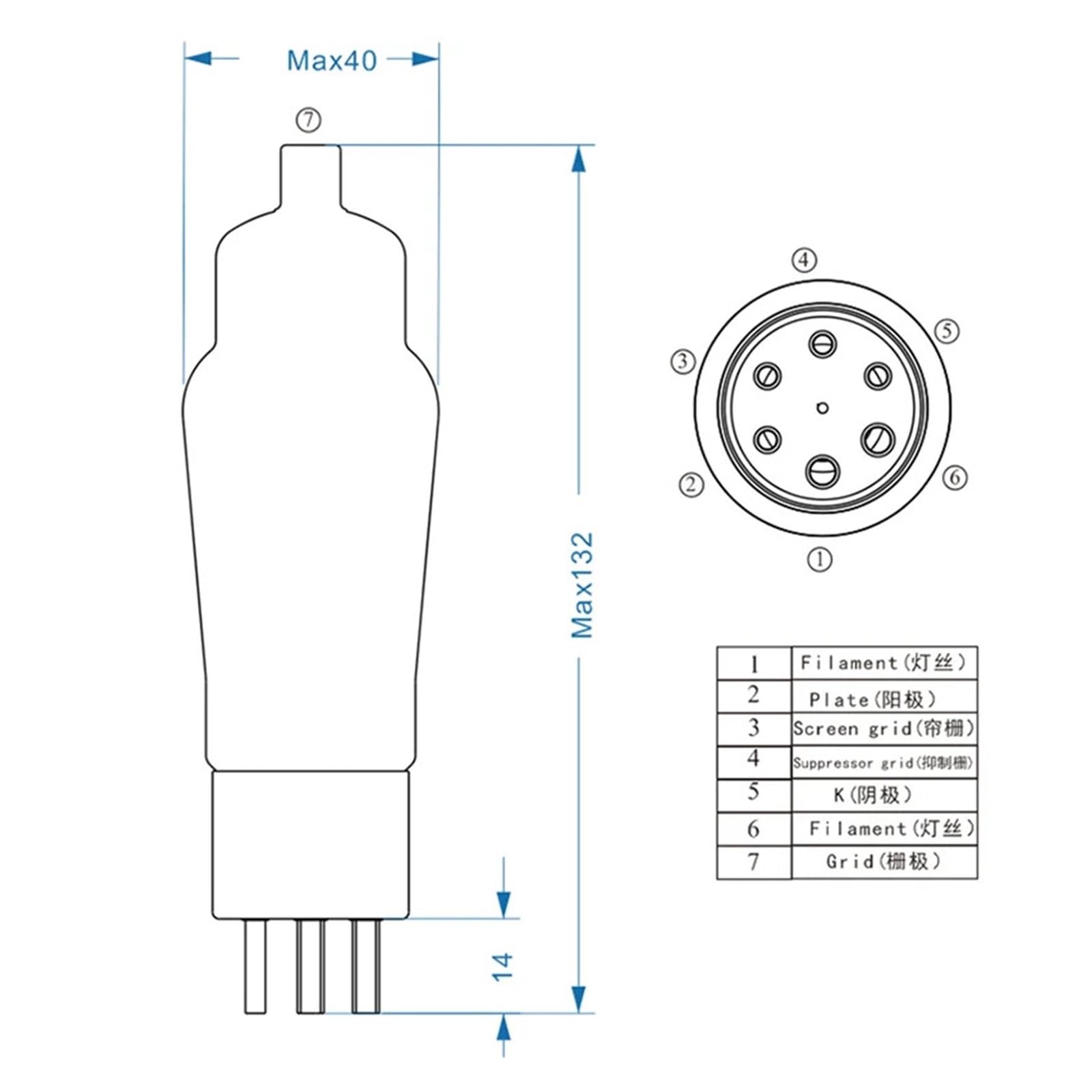 Amplificatore di precisione a tubo a vuoto WE310A(2 pcs)
