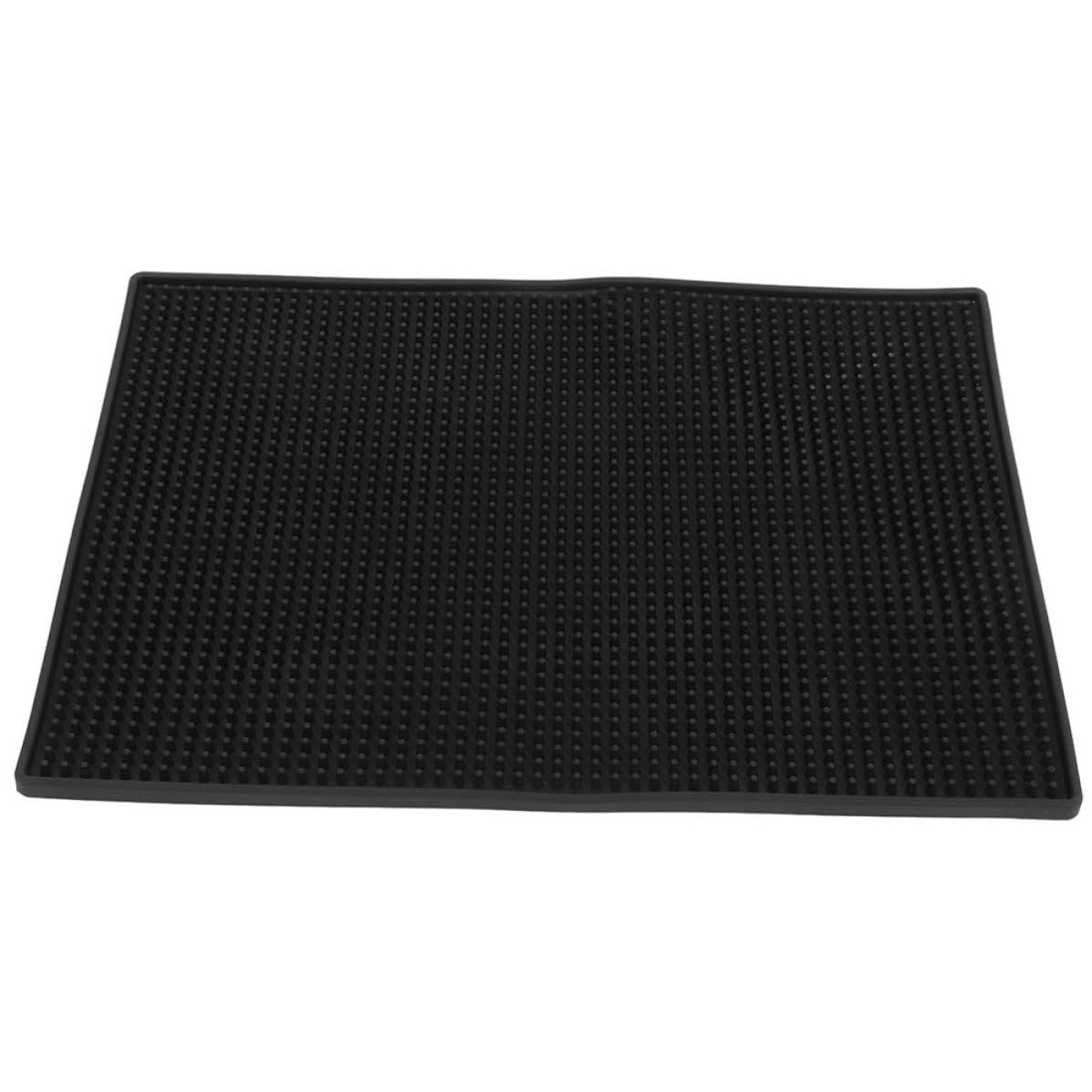 Abaodam Tappetino Organizza Parrucchiere Attrezzi per e Antiscivolo in da Pvc Nero 20x30x0,8cm Protegge Barbiere Strumenti da Salone e Uso Domestico
