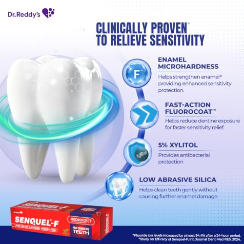Image of Dr Reddy's Senquel F - Fast Sensitivity Relief Toothpaste 50gm