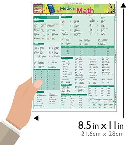 Medical Math: QuickStudy Laminated Reference Guide