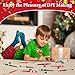 Vellibring 12 Set Christmas Beadable Pens Plastic Bead Winter Bulk Ballpoint DIY Crafting Pens Making Kit with Pendants Lobster Clasps for Students Teens School Office Supplies