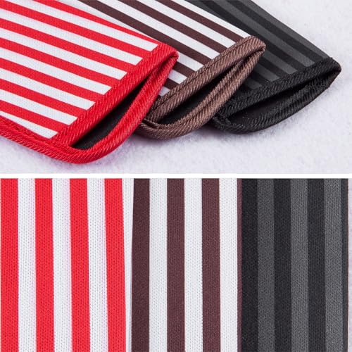 Image of TRIUMPH VISION Reading Glasses Pouch Eyeglass Sleeve Soft Case Slim 3 Pack | Alternative to Bulky Case Lightweight,Neoprene Lined Padded Protect Optical lens Slip in, Cute Pattern Portable for Daily Use