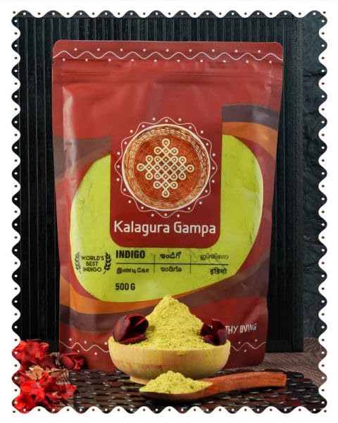 Kalagura Gampa Natural Pure Indigo Leaf Powder(500gm)-image-45