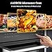AAOBOSI 24 Inch Built in Microwave Convection Oven,1.6 Cu.Ft Wall Microwave Ovens Air Fryer Combos(upgraded), 1000Watt Power Sensor&Auto Cook, 12 Cooking Modes, Drop Down Door,Stainless Steel