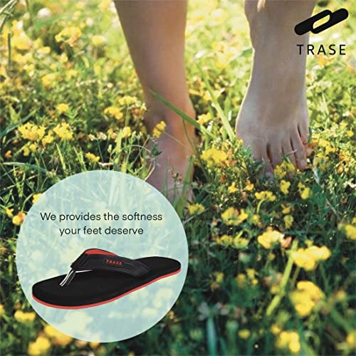 Image of TRASE Men's Flip-Flops & Slippers | Light weight Home Slippers for Men | Comfortable, Cushioned, Shock Absorbent & Long Lasting Chappals| Water-resistant Slippers Flip Flops For Men
