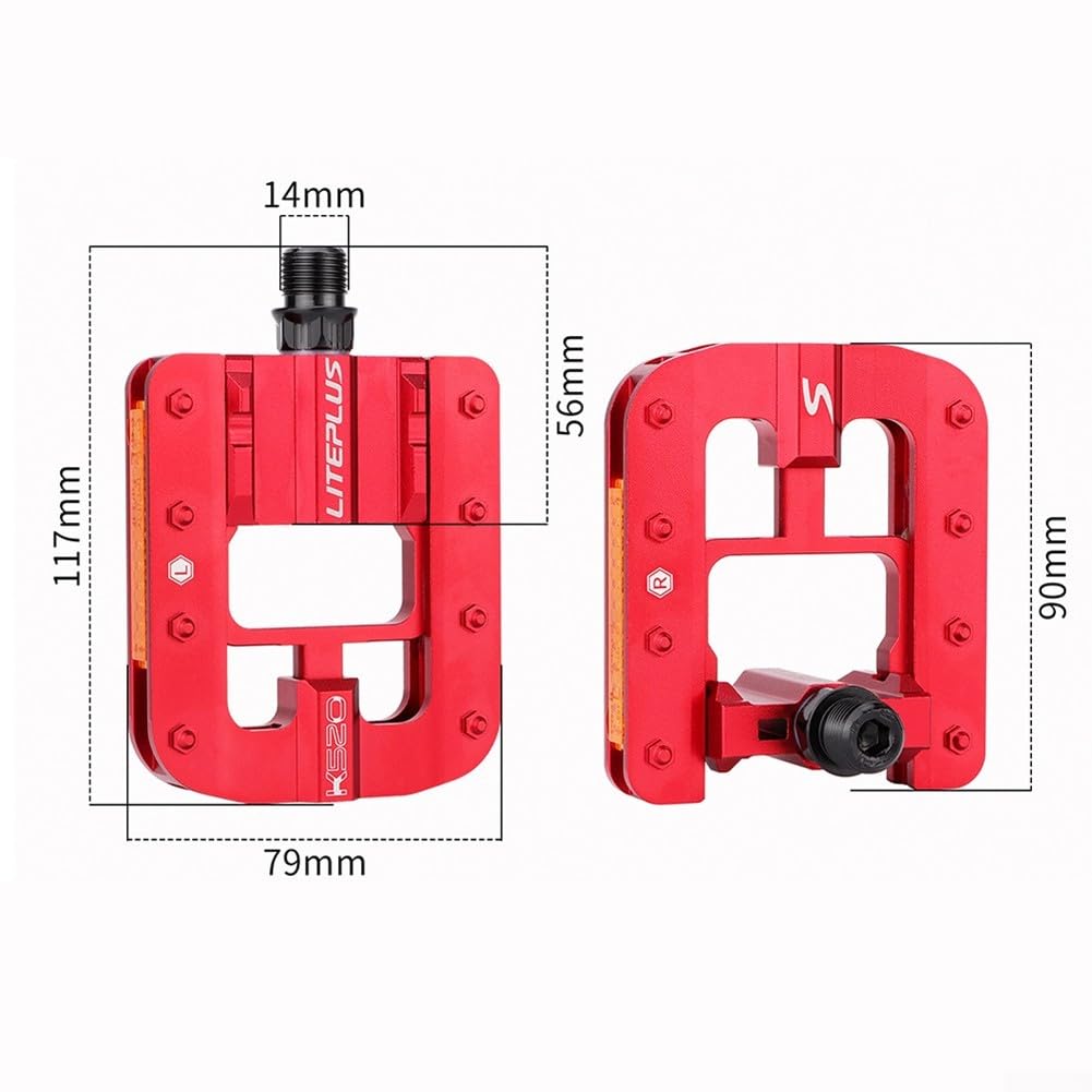 Pedales de bicicleta, 1 par de pedales de bicicleta, pedales plegables de aleación de aluminio, para bicicleta de carretera MTB