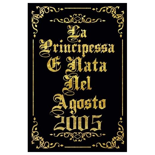 La Principessa È Nata Nel Agosto 2005: Idea regalo originale per il 18 compleanno per figlia, sorella, cugina, nipote