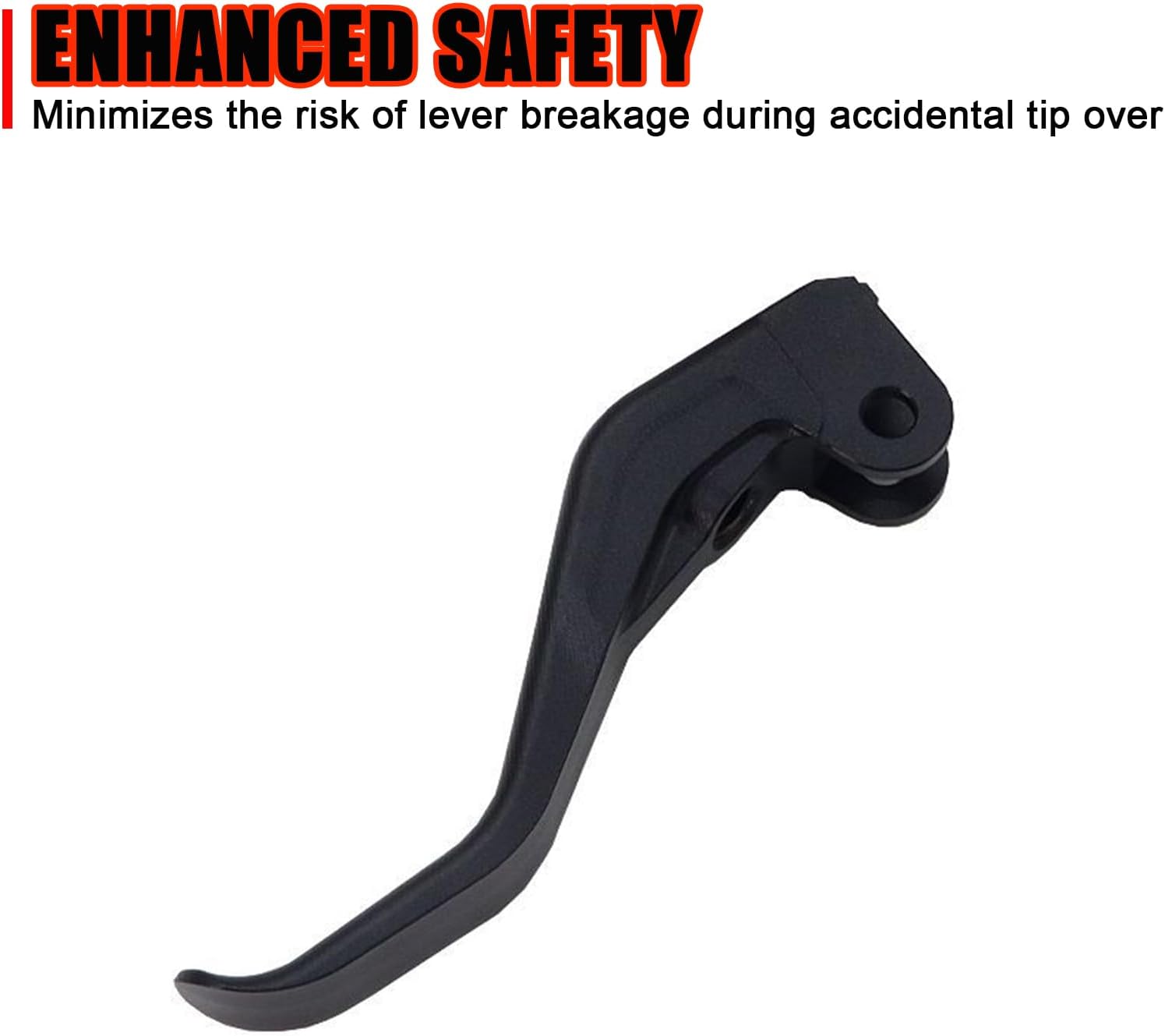 Black Motorcycle Two Finger Short Clutch Lever 10% Force Reduction Compatible with CFMOTO Ibex 450/Ibex 800/450SS/675SS/800NK/450NK/675NK 2023 2024 2025 2026,Perfect Fit,Ergonomic Design