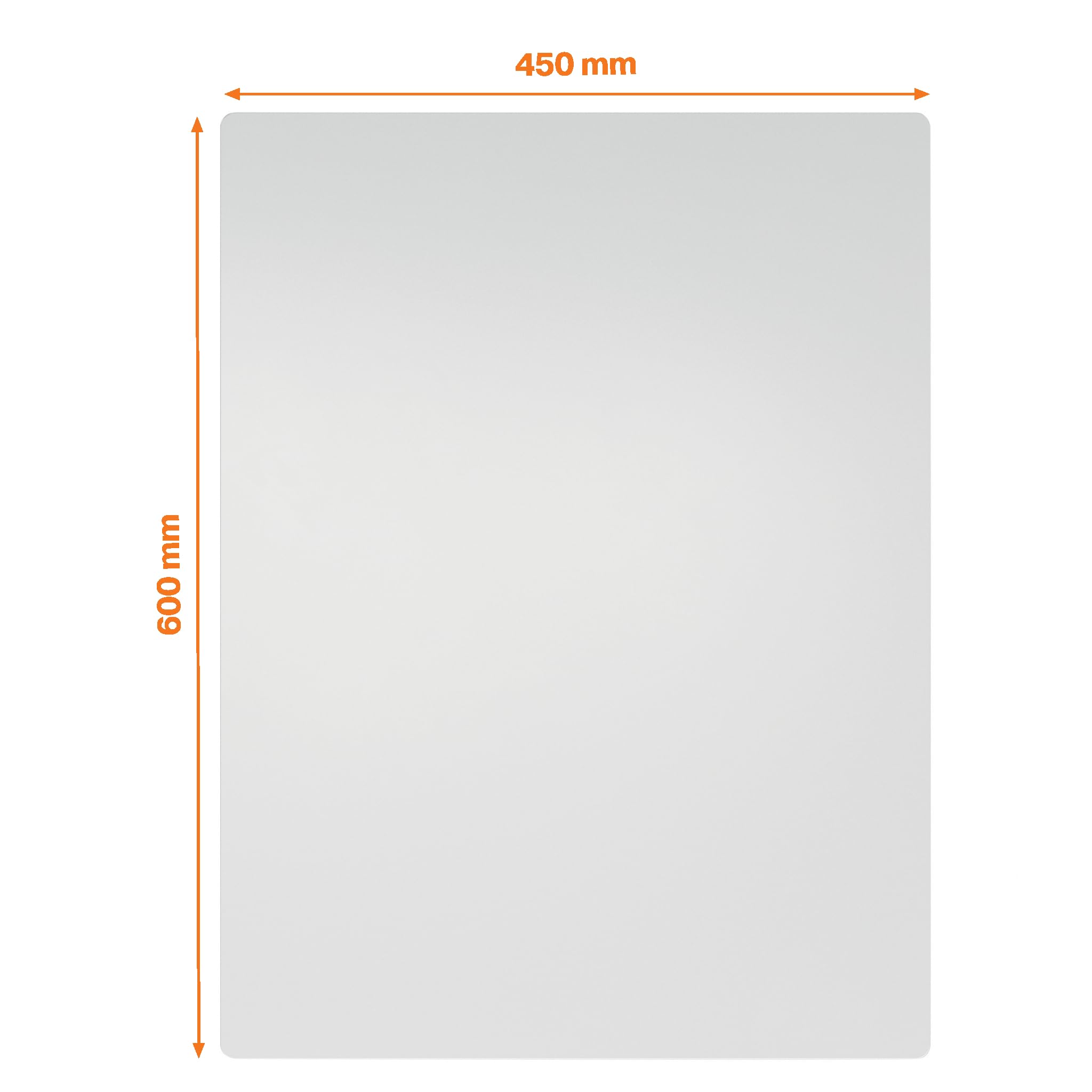 Nobo Magnetisches Whiteboard ohne Rahmen, 600 x 450 mm, individuell erweiterbare Whiteboardtafel, ideal für Büros und Teamarbeit, Stahl, Weiß, 1915656