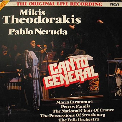 Mikis Theodorakis Canto General RCA Pressage Rare PFL 2-8072 Double LP