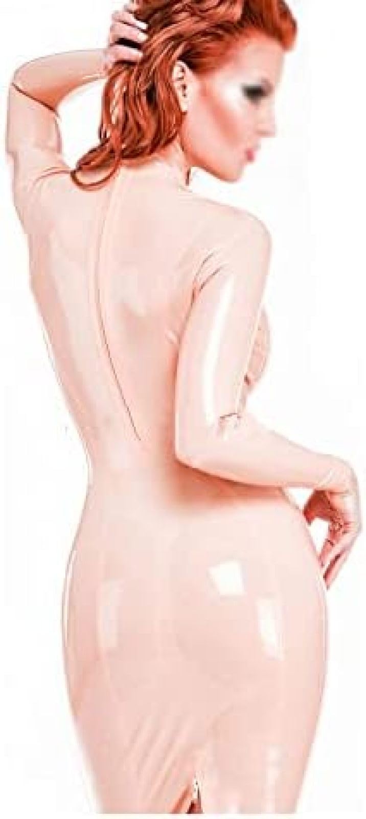 red and pink latex dress POSTER GIRL