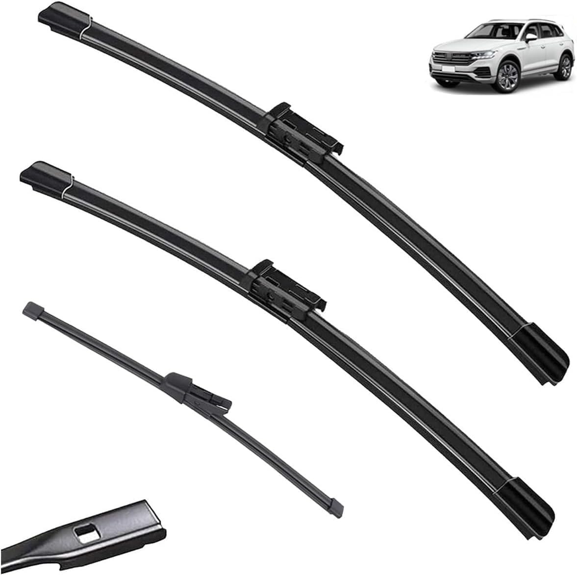 MadongJ Windshield Windscreen Wiper Blades for VW Touareg CR 2018-2023 CR7, Replacement Blades All-Weather Performance Streak-Free Windshield Wipers