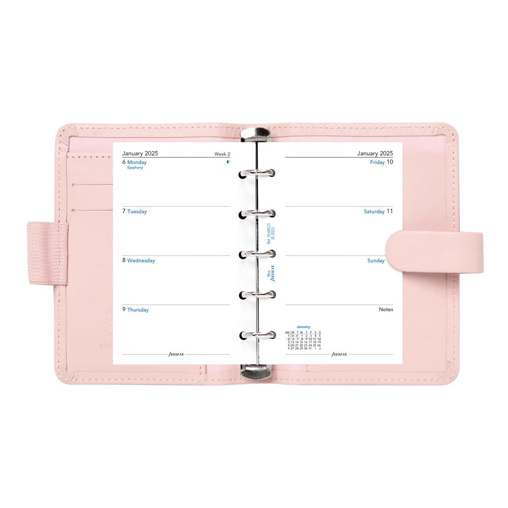 Filofax Saffiano Organizer, Pocket Size, Vista Blue - Cross-Grain - View #6