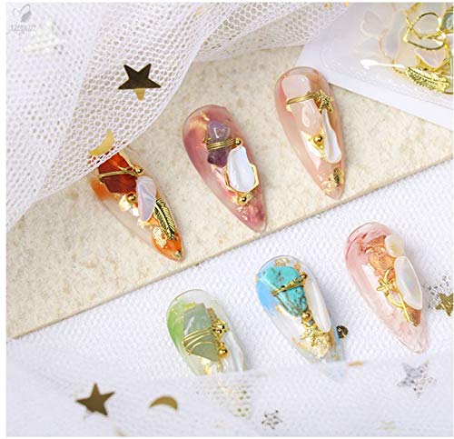 Miniatura 5 de Gran variedad de tamaños para decoración de uñas, joyería de arte de uñas de piedra, piedra de cristal, decoración de uñas, pieza de concha de arte