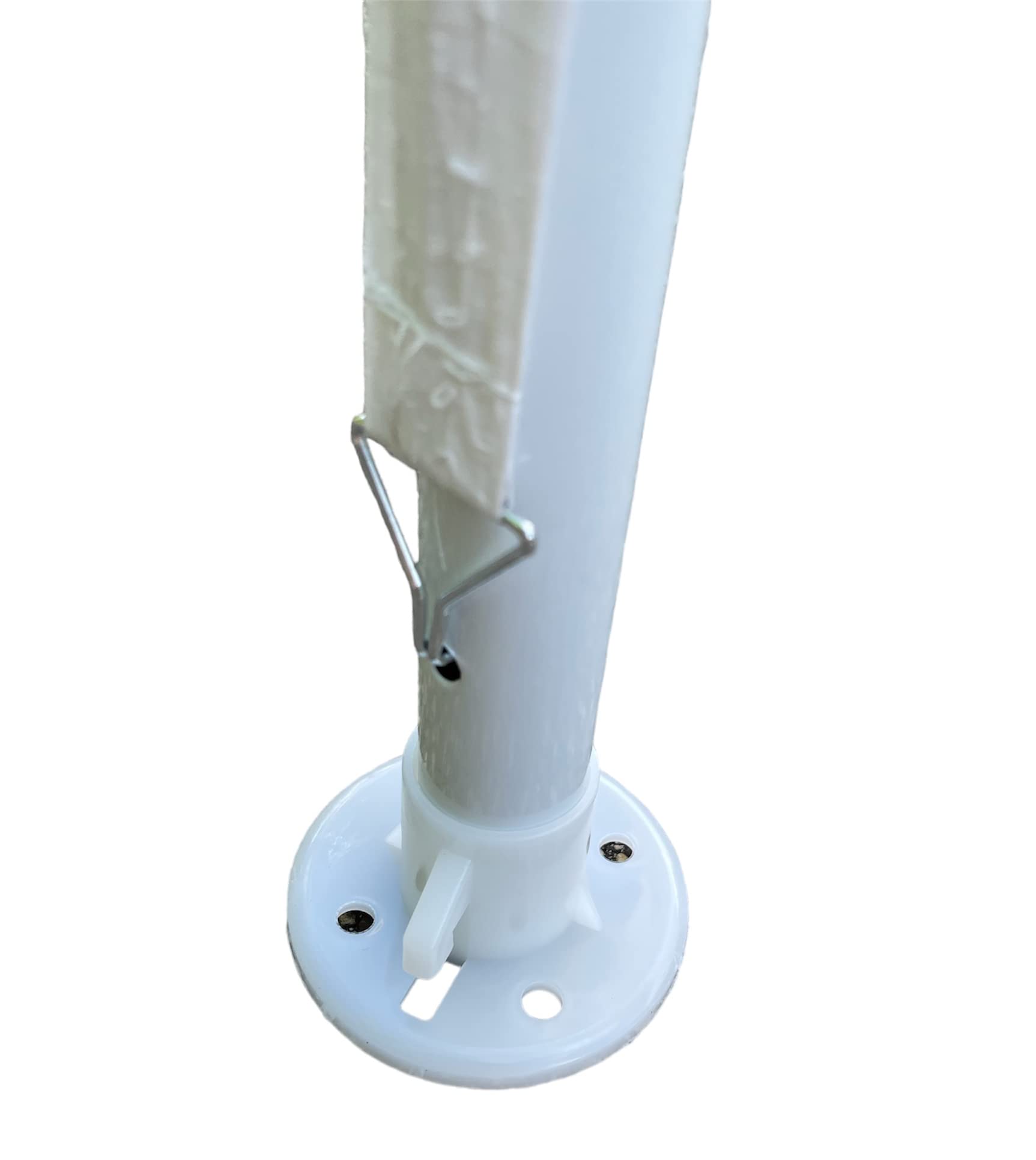 Gazebo 2x3 Metri Bianco con Telo in PE 105 gr/mq da Giardino