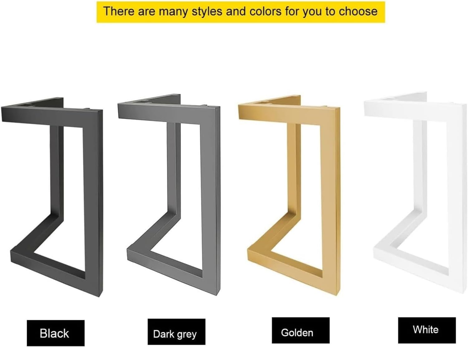 Metal Table Legs, Metal Coffee Table Legs, Metal Table Legs - Furniture Legs - Desk Legs, Modern Cast Iron Welded Desk Legs, Coffee Table Legs(White)