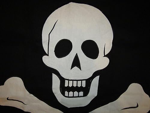 Miniatura 6 de Premium 3x5 Embroidered Sewn Edward England Pirate No Patch 100% Cotton Flag Made in USA