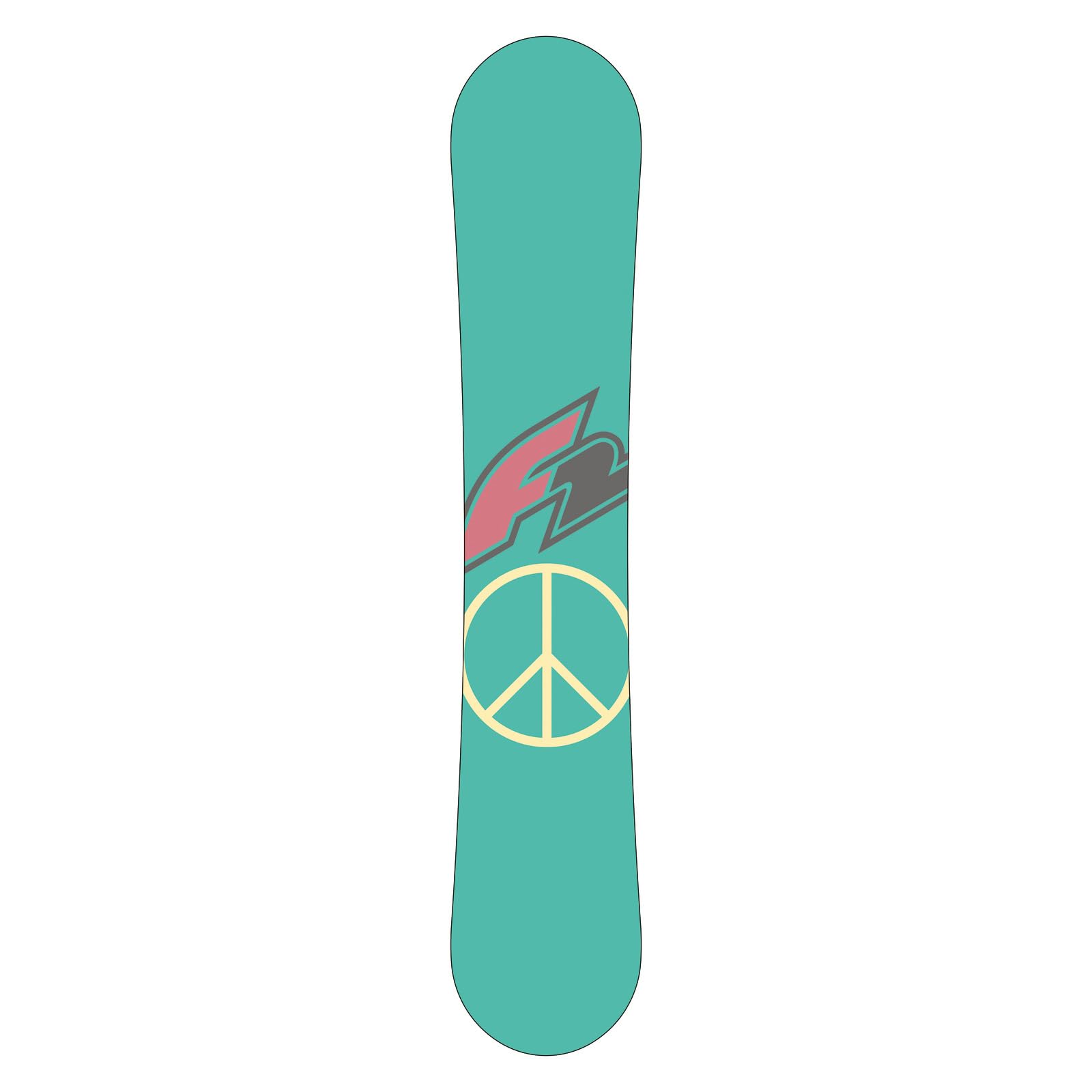 F2 Set Snowboard Junior Freedom Girl Mint + Pipe Bindung Größen wählbar