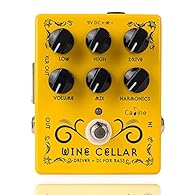 Caline DI bass Wine Cellar CP-60 pedal captures all the sound of a mic’s classic tube bass amp Has Drive, High and Low frequency, HF Harmonics, and Mix controls and boasts analog cabinet emulation circuitry True bypass design, minimizes tone loss and...