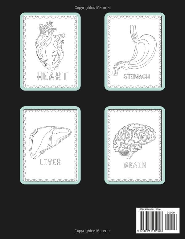 Image secondaire de Livre de Coloriage Anatomie Humaine pour Enfants et Adultes